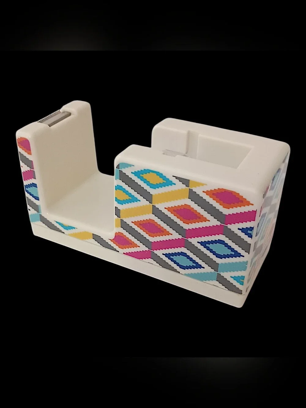 Vintage Jonathan Adler Desk Set Organizer Tape Dispenser Stapler Memo Tray 4‎ Pc
